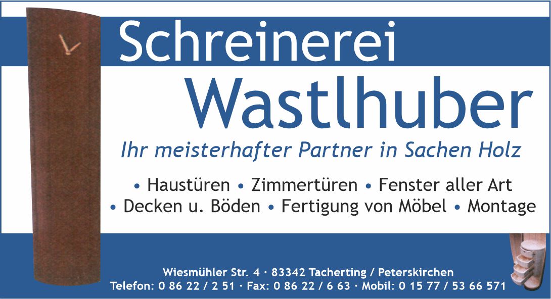 Schreinerei Wastlhuber