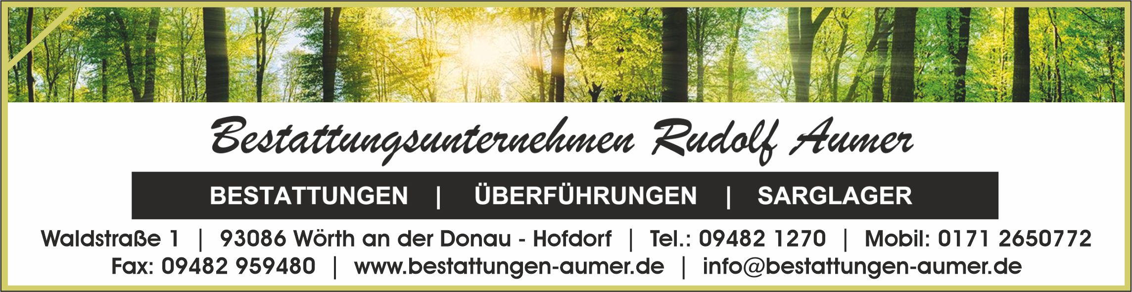 Bestattungen Rudolf Aumer