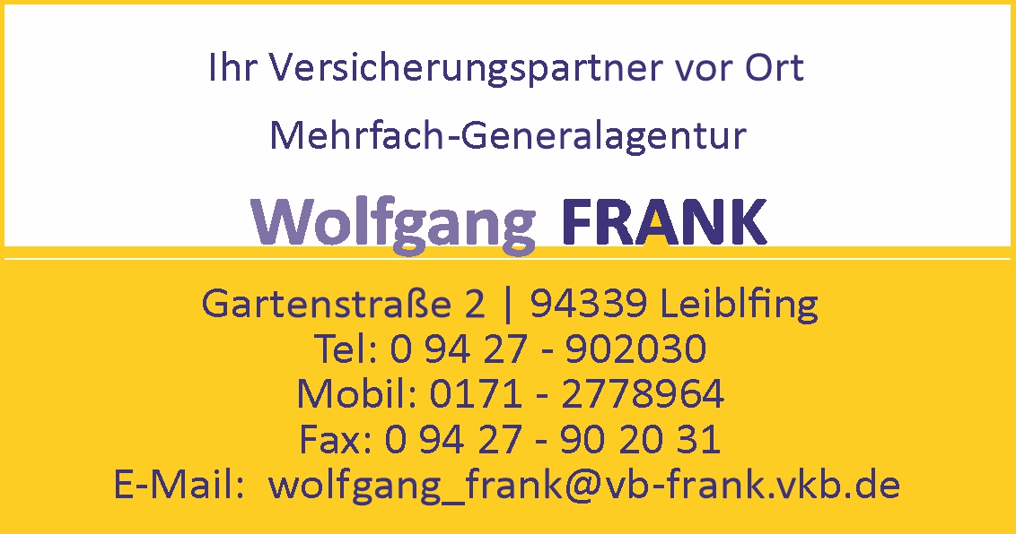 Wolfgang Frank Versicherungen