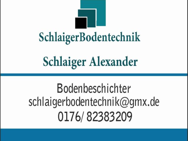 Alexander Schlaiger Bodentechnik