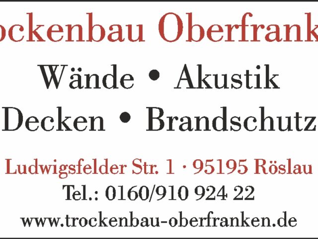 Trockenbau Oberfranken