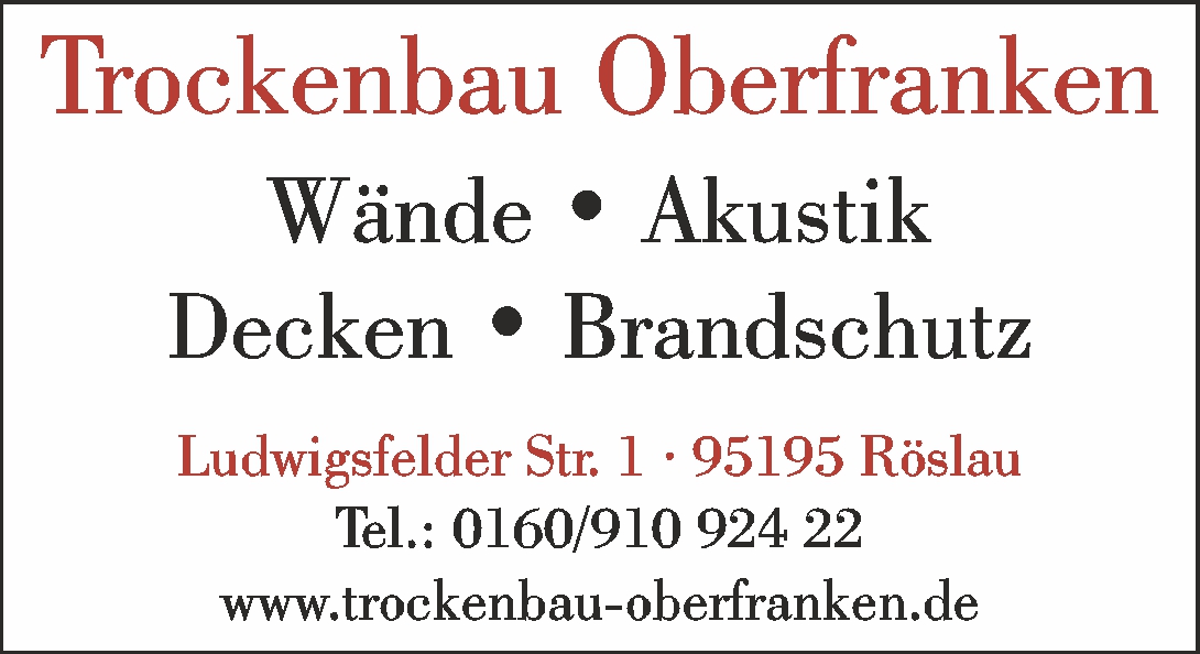 Trockenbau Oberfranken