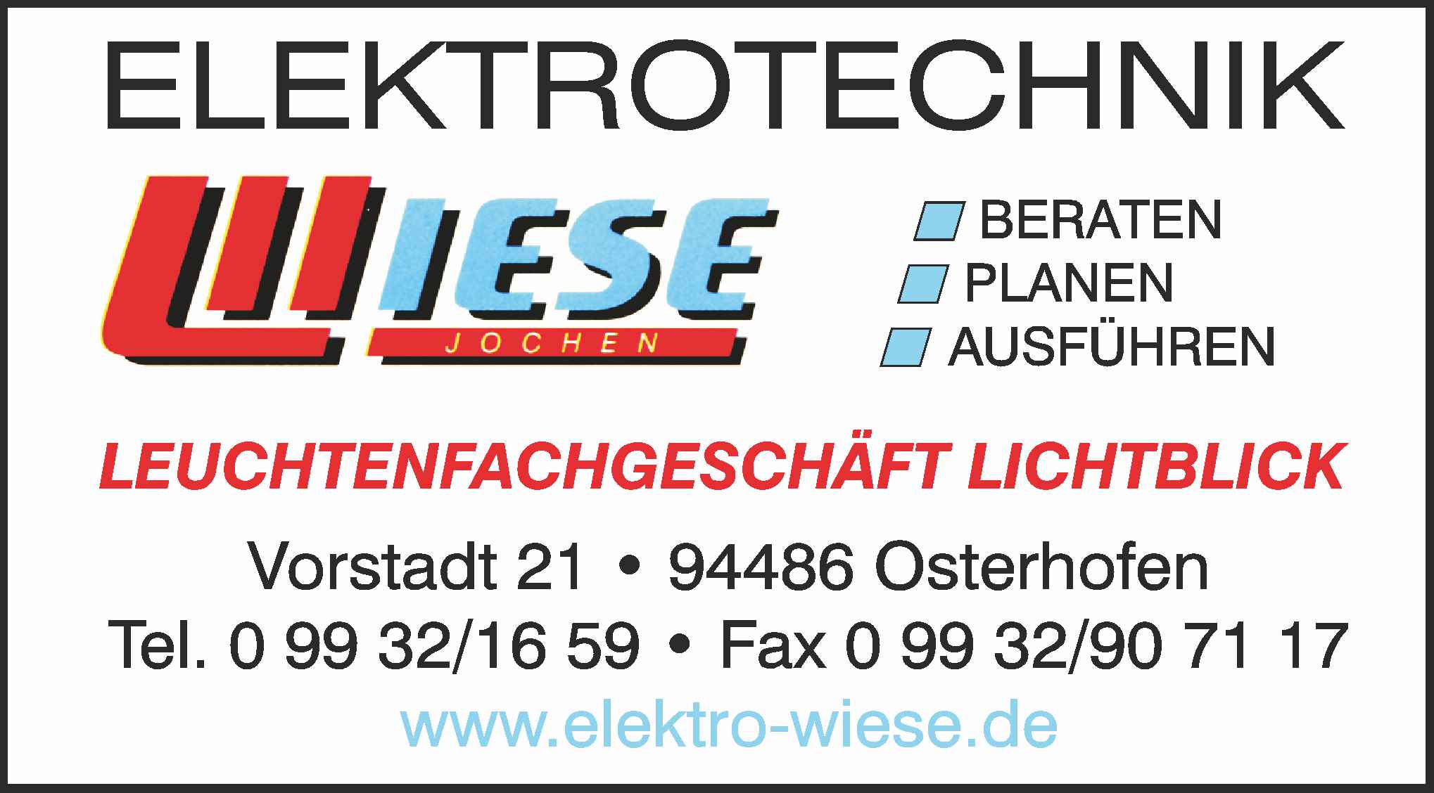 Elektrotechnik Wiese