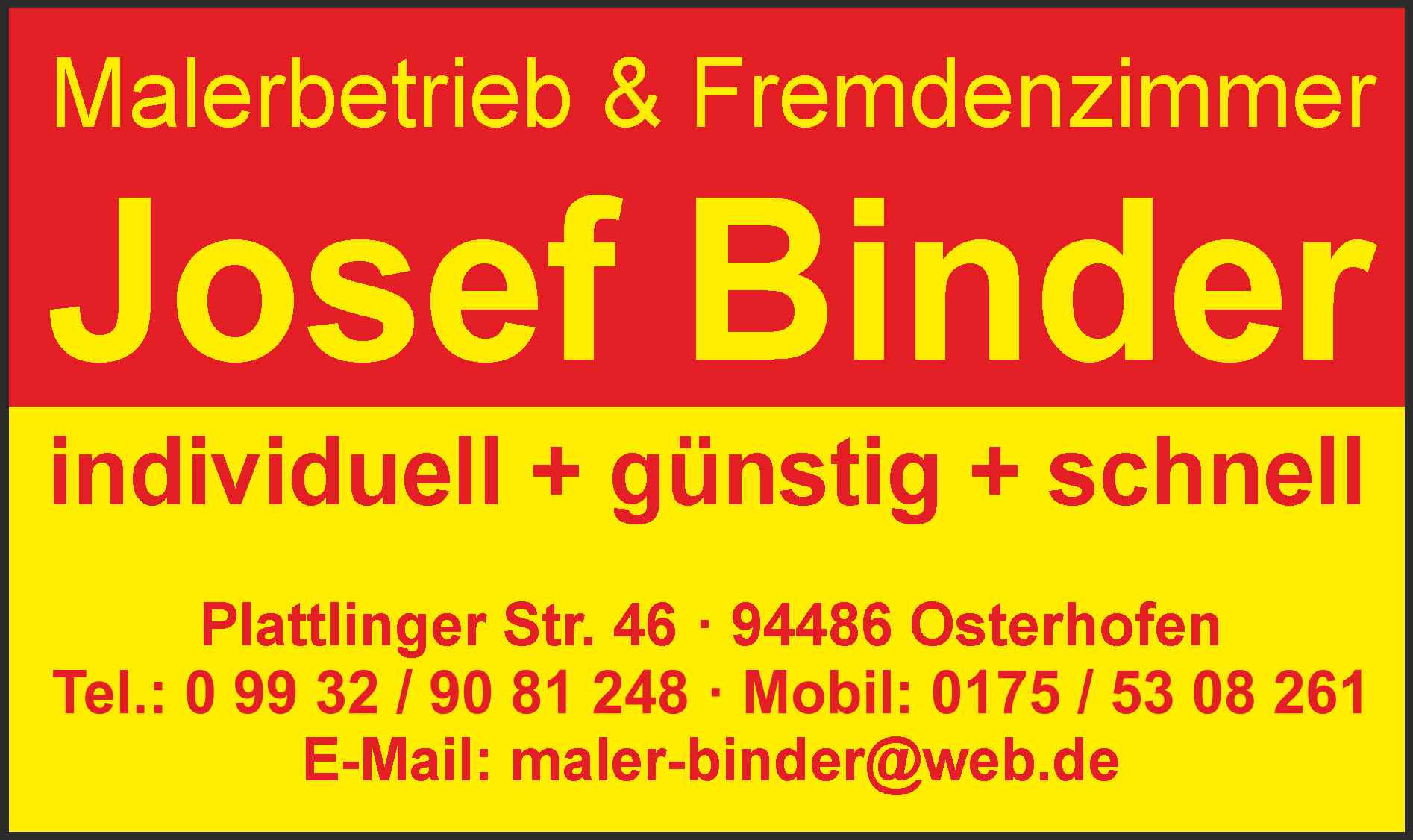Malerbetrieb J. Binder