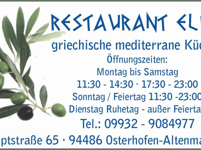 Restaurant - Elia