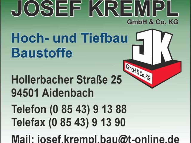 Josef Krempl Hoch- und Tiefbau | Baustoffe - Aidenbach