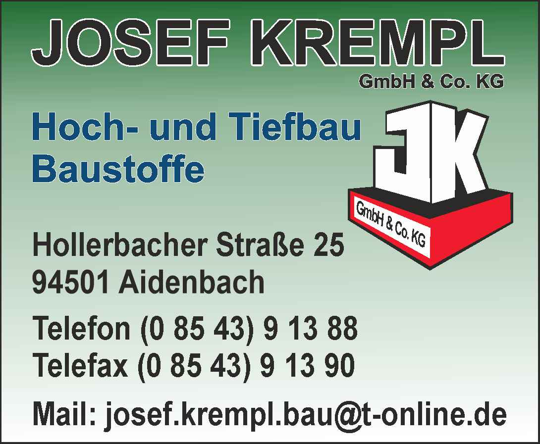 Josef Krempl Hoch- und Tiefbau | Baustoffe - Aidenbach