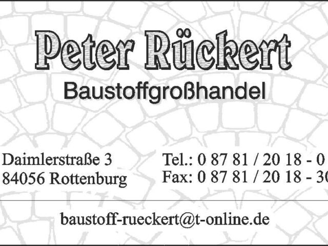 Peter Rückert Baustoffgroßhandel