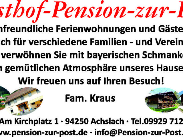 Gasthof Pension zur Post – Familie Franz Kraus
