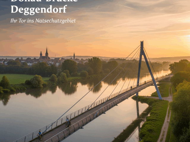 Fuß- und Radbrücke über die Donau in Deggendorf