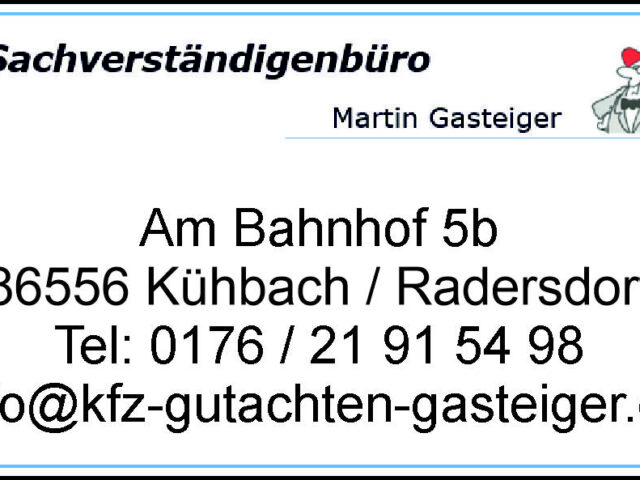 KFZ Sachverständigenbüro Martin Gasteiger