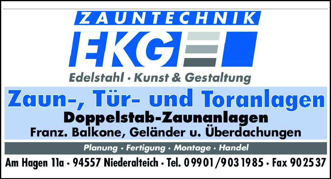Metallverarbeitung Zaunbau EKG Eisenhardt