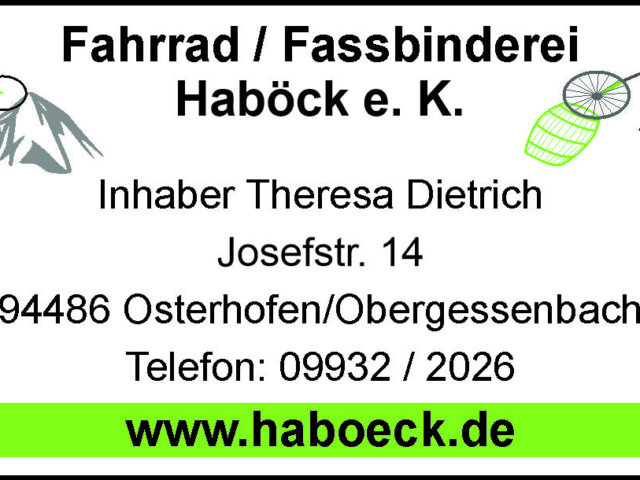Fahrrad/Fassbinderei  Haböck e.K.