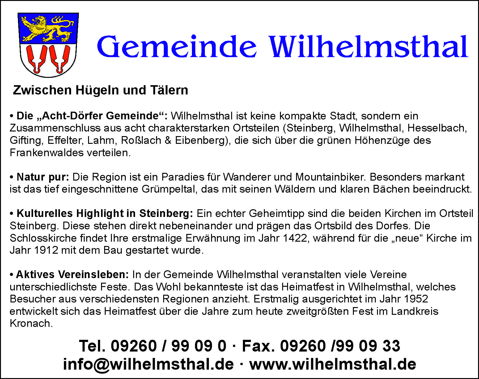 Gemeinde Wilhelmsthal