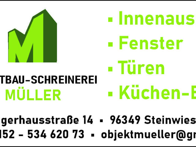 Objektbau - Schreinerei Müller