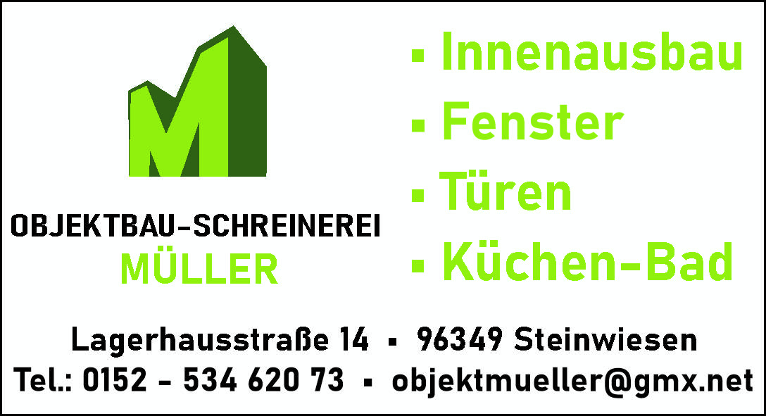 Objektbau - Schreinerei Müller