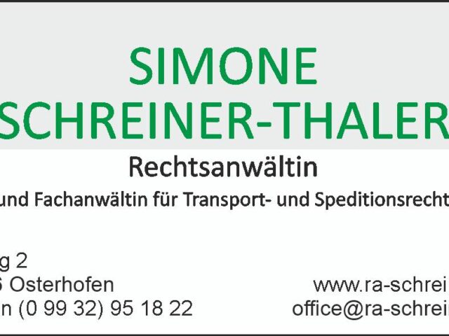 Simone Schreiner Thaler Rechtsanwältin