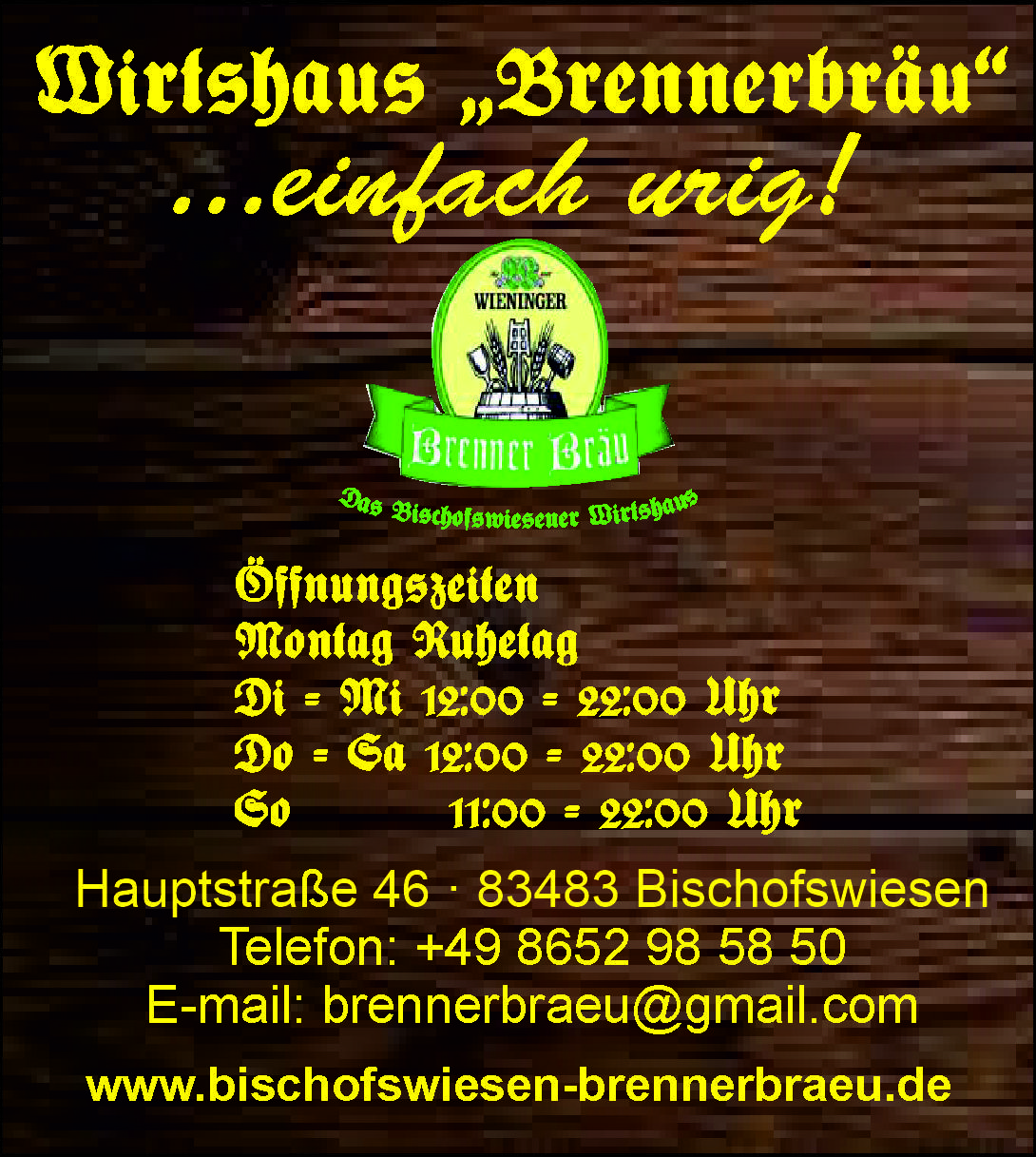 Brenner Bräu Bayerisches Wirtshaus