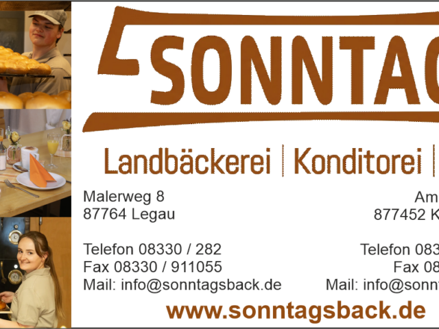 Karlheinz Sonntag Bäckerei, Café, Einzelhandel mit Lebensmitteln e.K.
